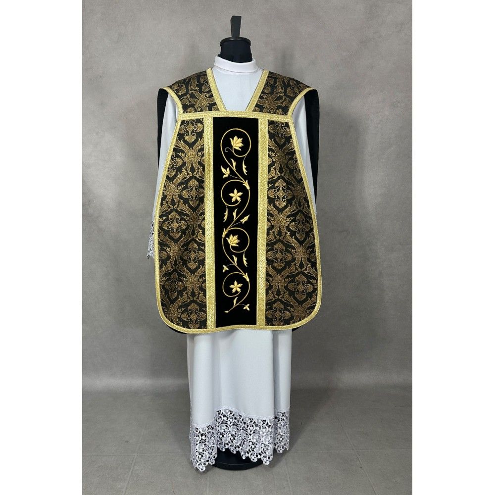 Ornat Rzymski z Manipularzem, Bursą i Welonem na kielich (8) - Ornaty rzymskie - zdjęcie 4 - Ornat Rzymski z Manipularzem, Bursą i Welonem na kielich (8)