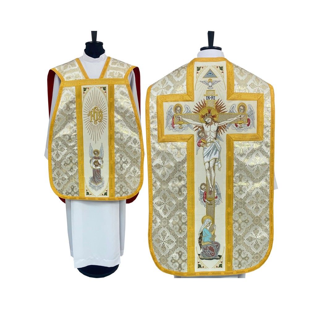 Ornat Rzymski z Manipularzem, Bursą i Welonem na kielich (14) - ORNATY NA WIELKI POST - Nowość