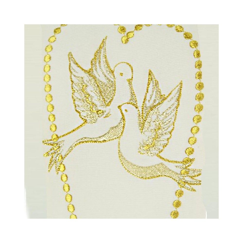 Stuła ślubna haftowana (2) - EUCHARYSTYCZNE - zdjęcie 4 - Stuła ślubna haftowana (2)