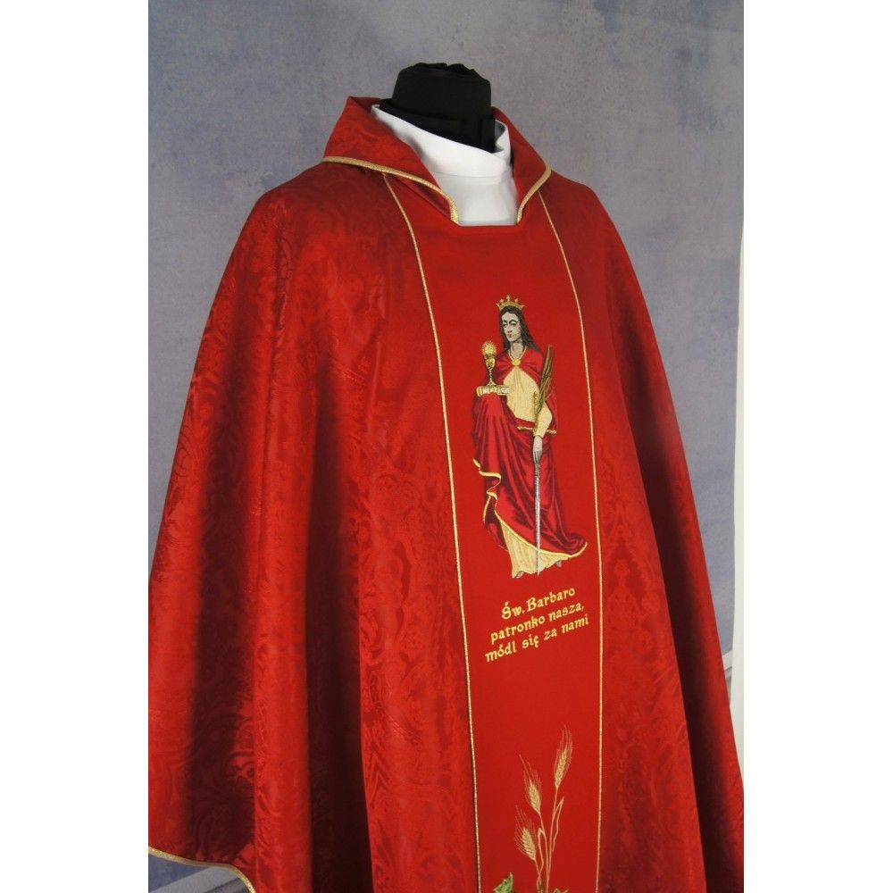 Ornat - Św. Barbara - Ornaty z wizerunkiem świętych - zdjęcie 2 - Ornat - Św. Barbara