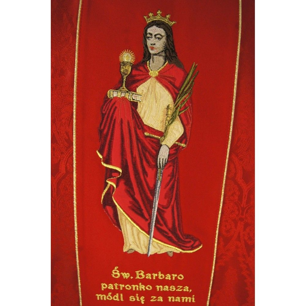 Ornat - Św. Barbara - Ornaty z wizerunkiem świętych - zdjęcie 3 - Ornat - Św. Barbara