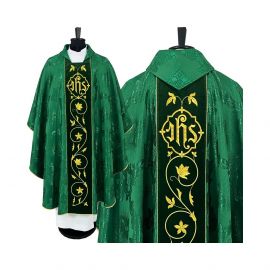 Ornat gotycki IHS (3) - kolory liturgiczne - Ornaty haftowane - zdjęcie 7 - Ornat gotycki IHS (2)