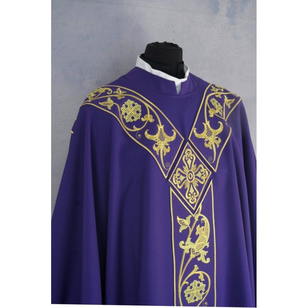 Ornat Semi-Gotycki - kolory liturgiczne (39) - Ornaty Semi Gotyckie - zdjęcie 2 - Ornat Semi-Gotycki - kolory liturgiczne (39)