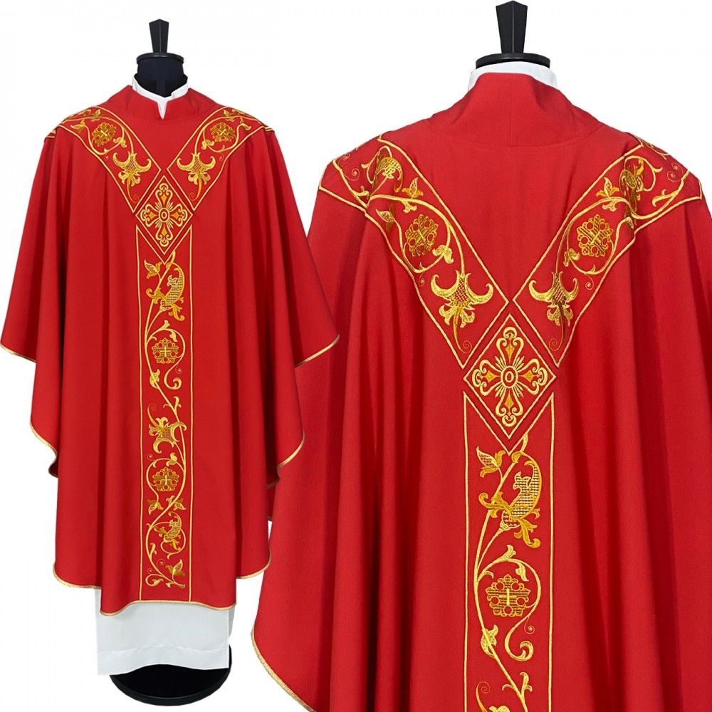 Ornat Semi-Gotycki - kolory liturgiczne (39) - Ornaty Semi Gotyckie - zdjęcie 6 - Ornat Semi-Gotycki - kolory liturgiczne (39)