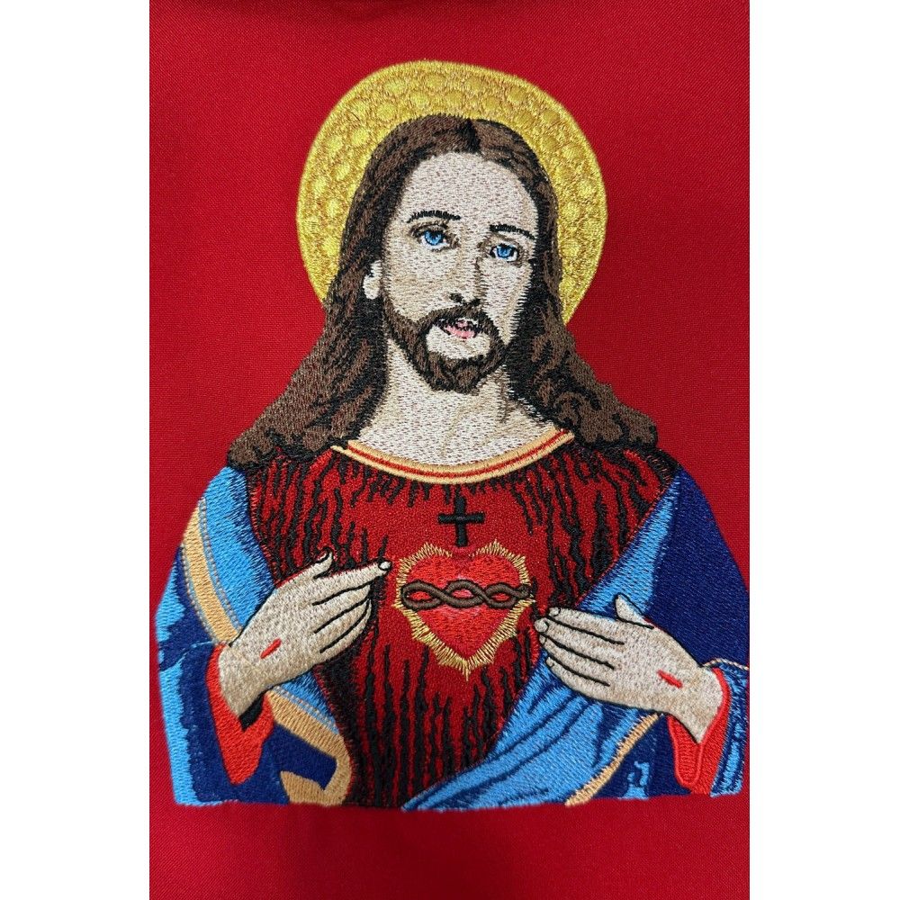 Ornat gotycki - Serce Pana Jezusa (28) - Ornaty z wizerunkiem świętych - zdjęcie 3 - Ornat gotycki - Serce Pana Jezusa (28)