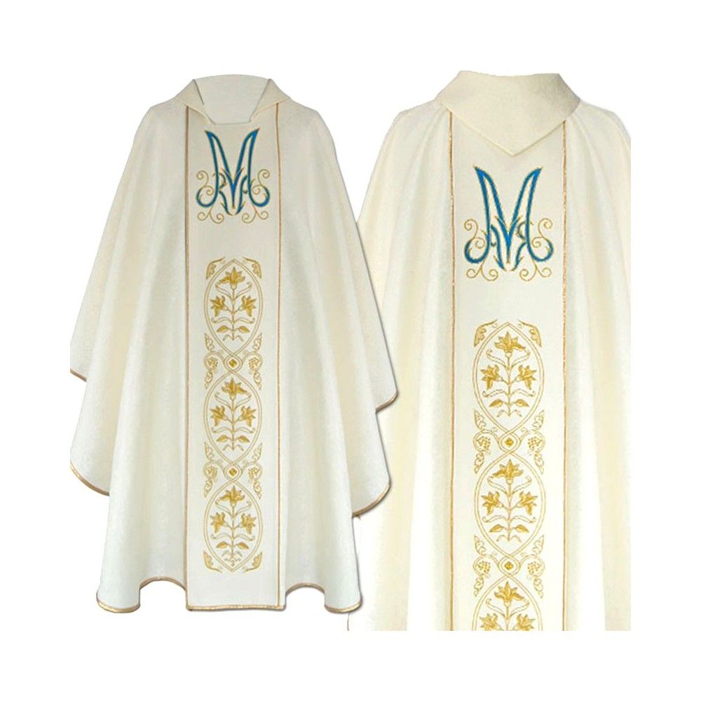 Ornat haftowany Maryjny  (31) - Ornaty Maryjne - zdjęcie 2 - Ornat haftowany Maryjny  (31)