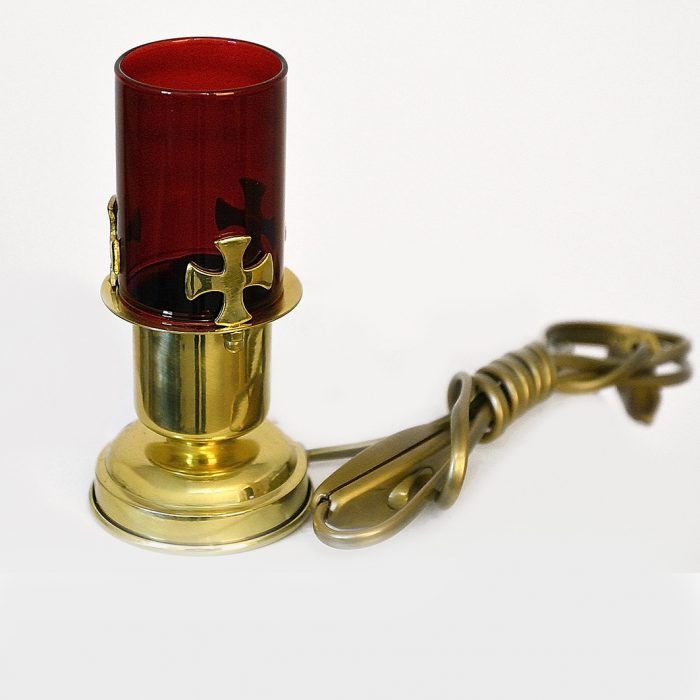 Lampa wieczna, elektryczna, stojąca - wys. 14 cm (S9) - LAMPKI WIECZNE - Nowość