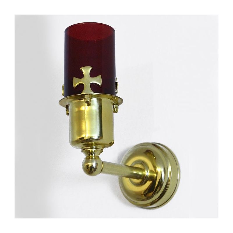 Lampa wieczna, elektryczna, kinkiet - wys. 14 cm (S10) - LAMPKI WIECZNE - Lampa wieczna, elektryczna, kinkiet - wys. 14 cm (S10)