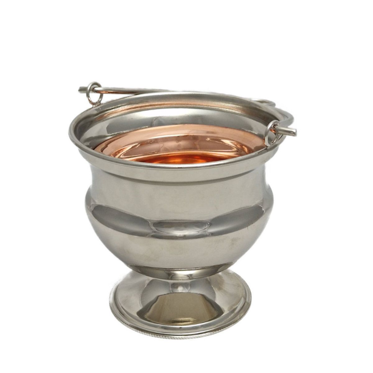 Kociołek na wodę święconą, stal - 11 cm (A1) - KOCIOŁKI NA WODĘ ŚWIĘCONĄ - zdjęcie 2 - Kociołek na wodę święconą, stal - 11 cm (A1)