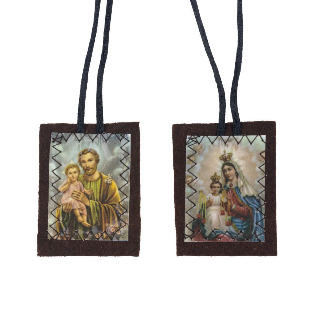 Szkaplerz materiałowy Św. Józefa - DEWOCJONALIA - Nowość