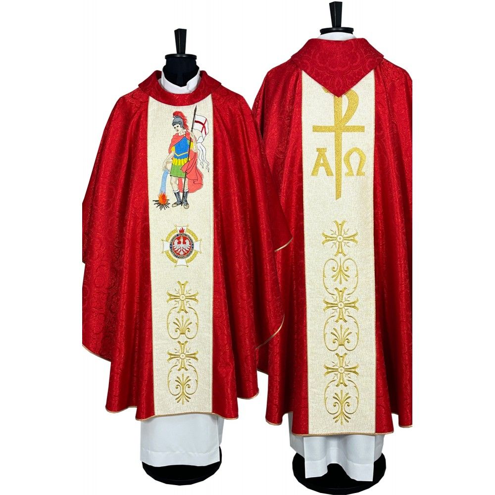 Ornat haftowany św. Florian (1) - Ornaty z wizerunkiem świętych - Nowość