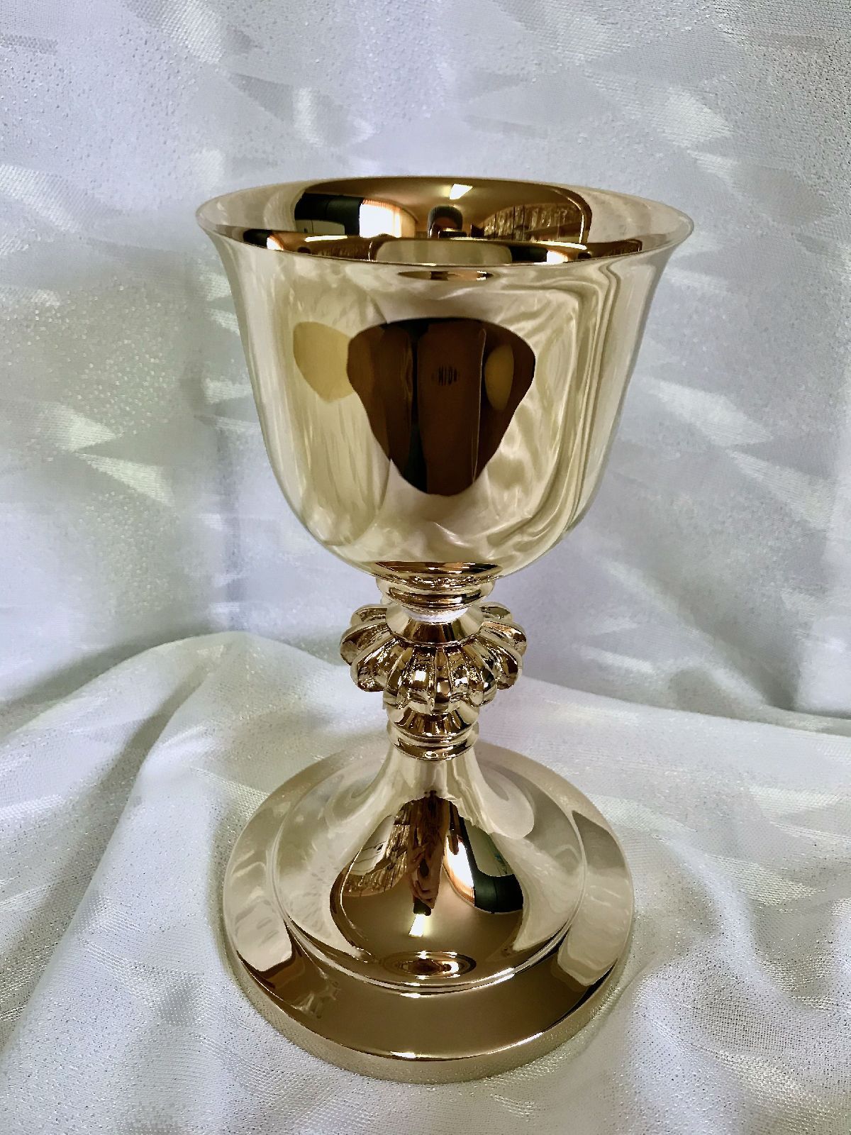 Kielich mszalny, pozłacany, nodus odlew - 21 cm (24D) - KIELICHY MSZALNE - Nowość