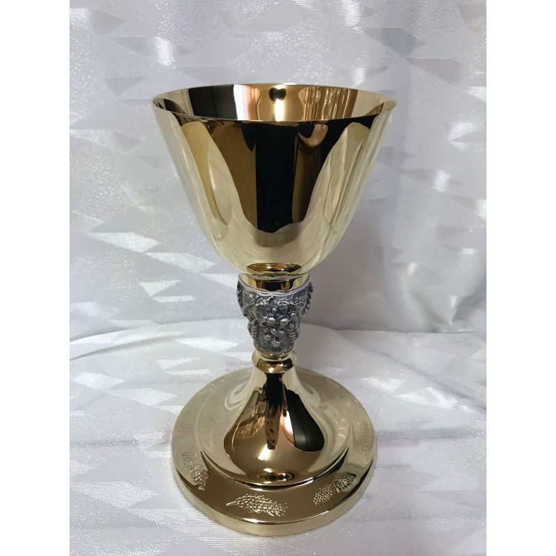 Kielich mszalny, pozłacany, nodus kłosy,odlew - 20 cm (25D) - KIELICHY MSZALNE - Kielich mszalny, pozłacany, nodus kłosy,odlew - 20 cm (25D)