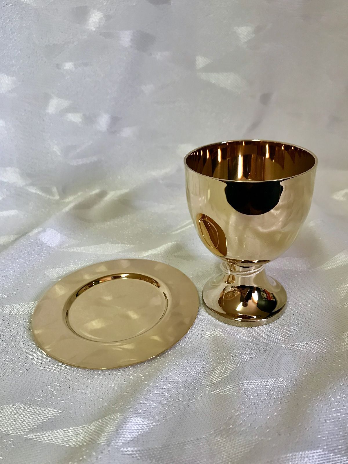 Komplet turystyczny, kielich + patena - 12 cm (34D) - KIELICHY MSZALNE - Nowość