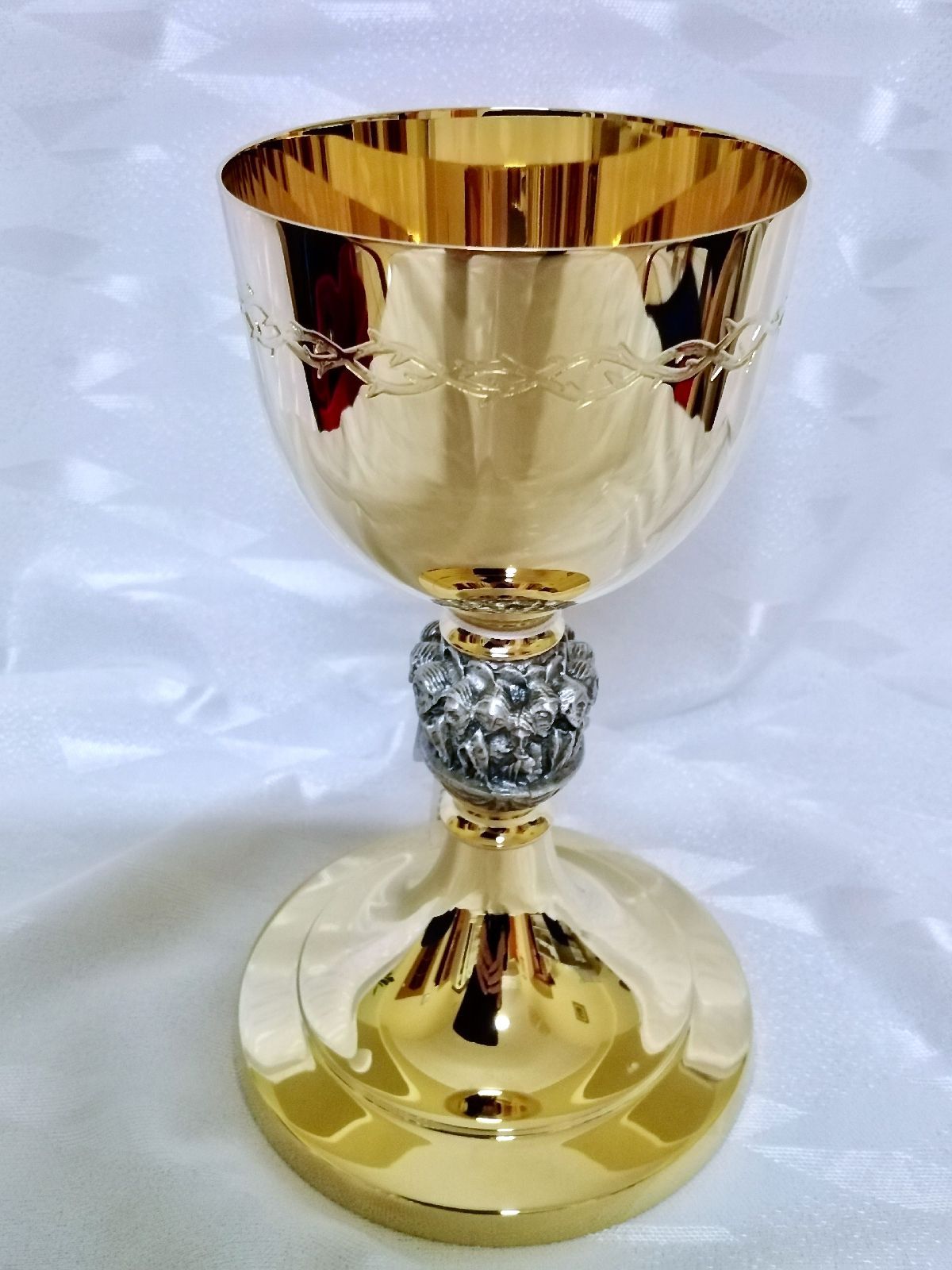 Kielich mszalny, pozłacany, Ostatnia wieczerza - 20 cm (36D) - KIELICHY MSZALNE - Nowość