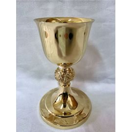 Kielich mszalny, pozłacany, winogrona - 20 cm (38D) - KIELICHY MSZALNE