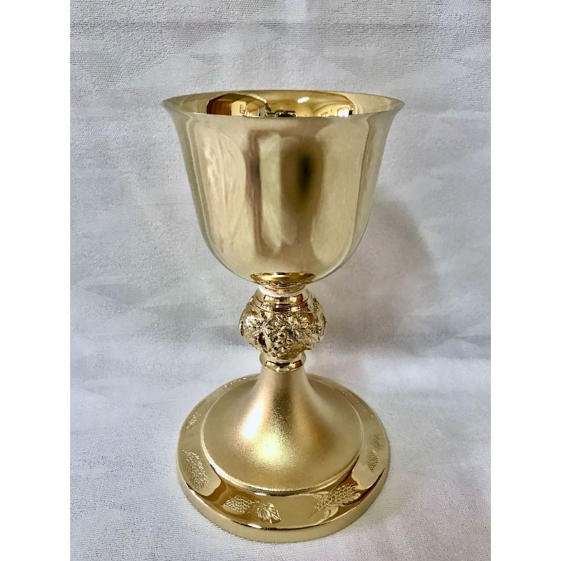 Kielich mszalny, pozłacany, winogrona - 20 cm (39D) - KIELICHY MSZALNE - Kielich mszalny, pozłacany, winogrona - 20 cm (39D)
