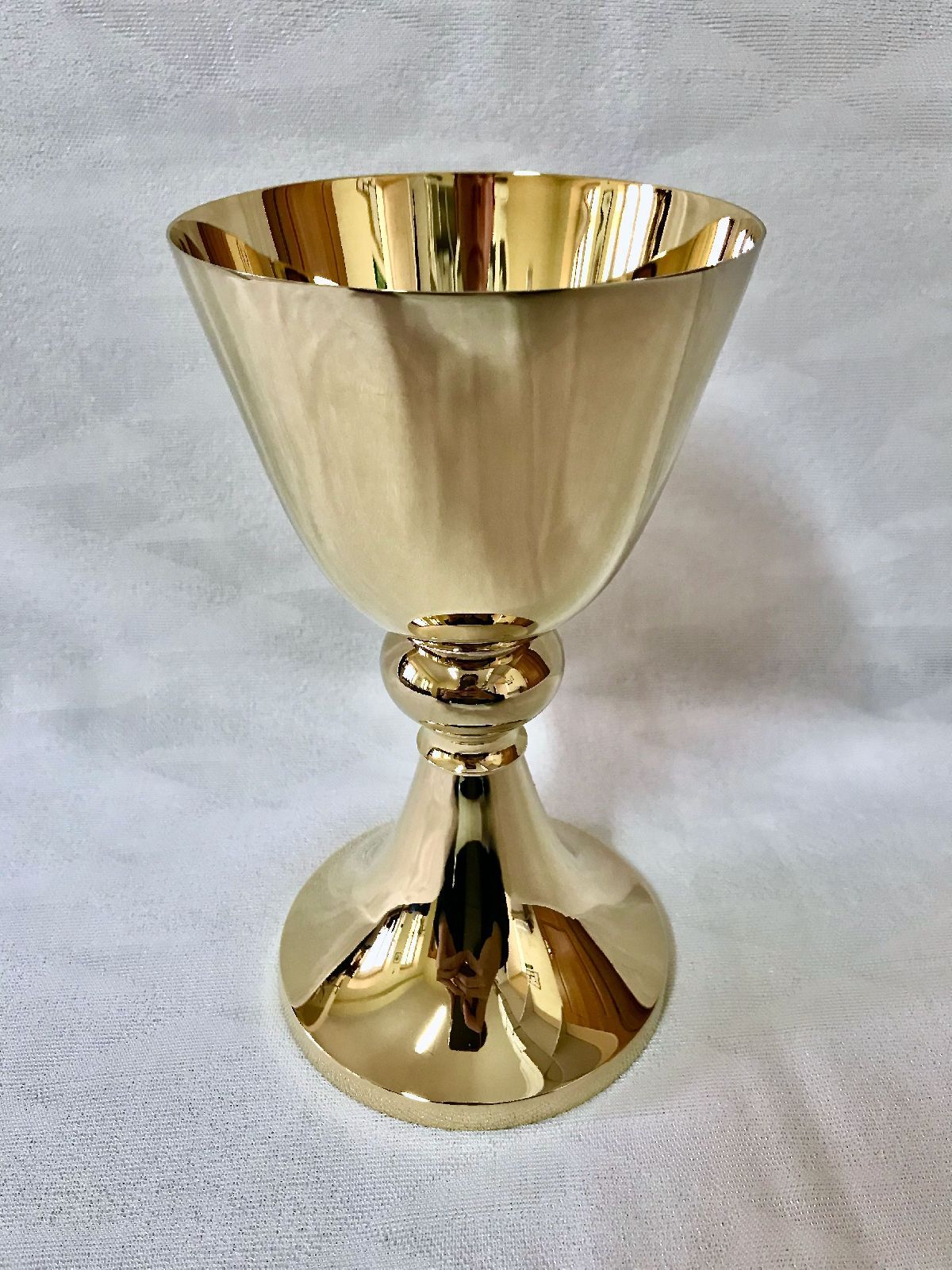 Kielich mszalny, pozłacany, polerowany - 18 cm (42D) - KIELICHY MSZALNE - Nowość