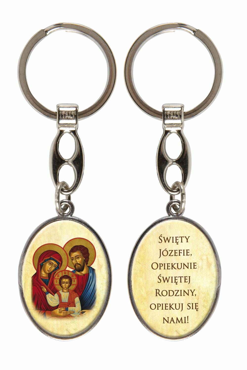 Brelok metalowy - Św. Rodzina - Breloki religijne - Nowość