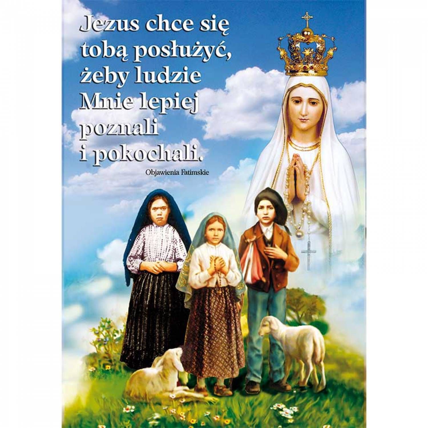 Różaniec Święty - Pocztówka z modlitwą 15 x 10 cm - RÓŻAŃCE, KORONKI, TAJEMNICE RÓŻAŃCOWE - Nowość