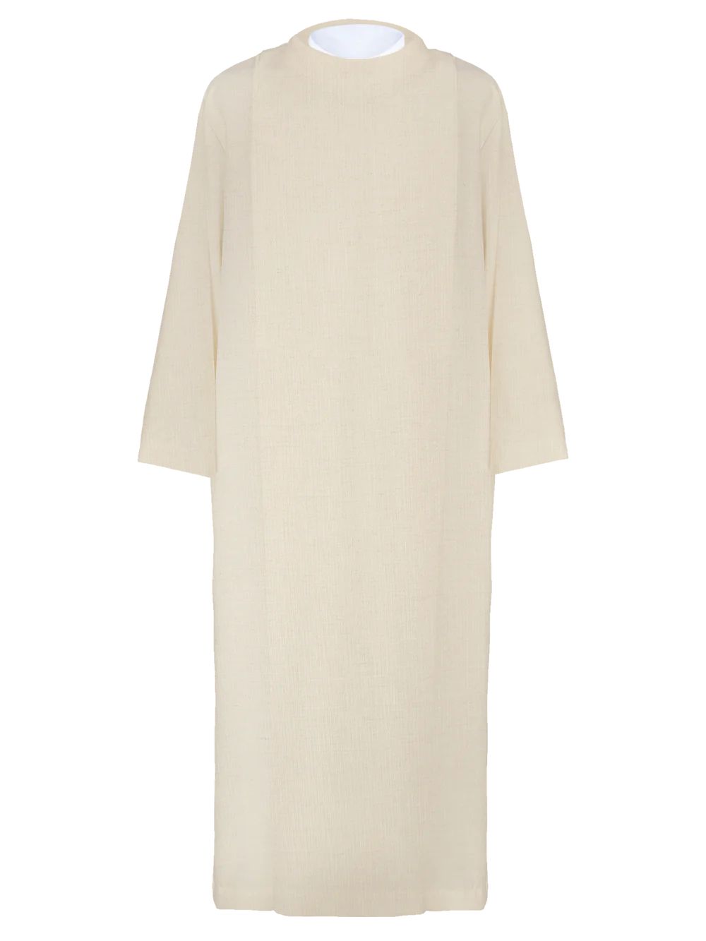 Alba kapłańska ecru, lniana, naturalny splot - LEN (H7) - KOMŻE I ALBY  KAPŁAŃSKIE - Nowość