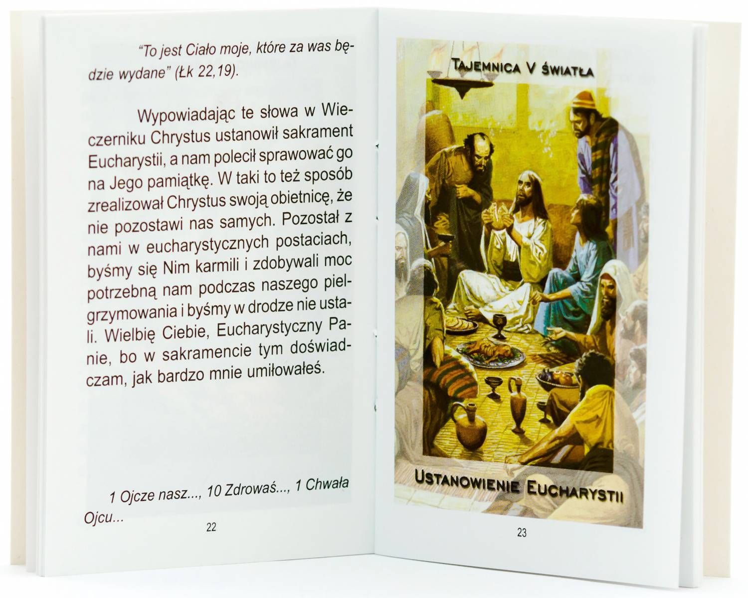 Tajemnice Różańca Świętego - duża ksiażeczka - RÓŻAŃCE, KORONKI, TAJEMNICE RÓŻAŃCOWE - zdjęcie 2 - Tajemnice Różańca Świętego - duża ksiażeczka