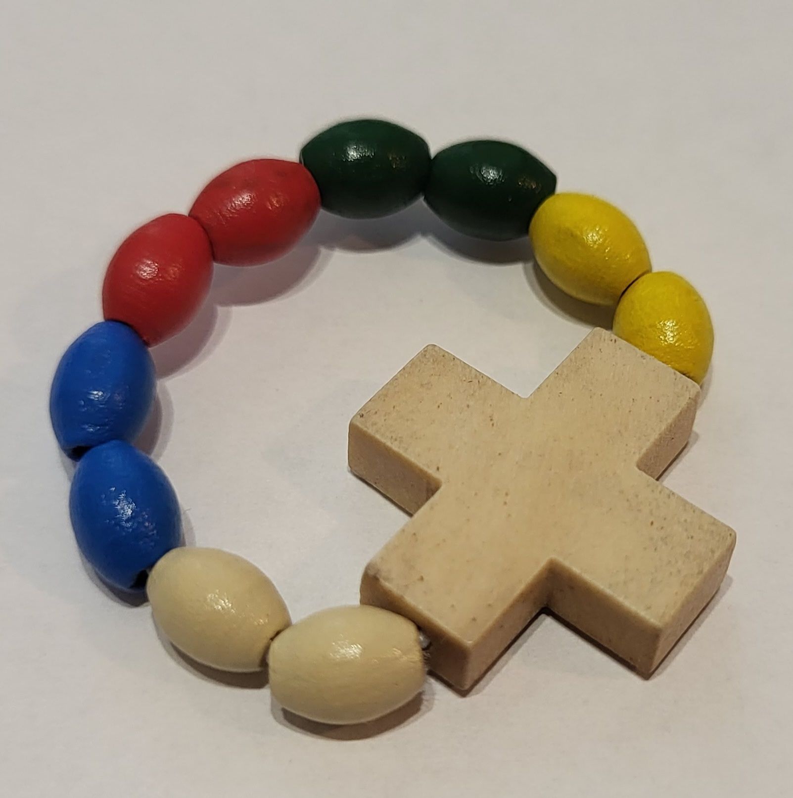 Dziesiątka różańca drewniana - misyjna - RÓŻAŃCE, KORONKI, TAJEMNICE RÓŻAŃCOWE