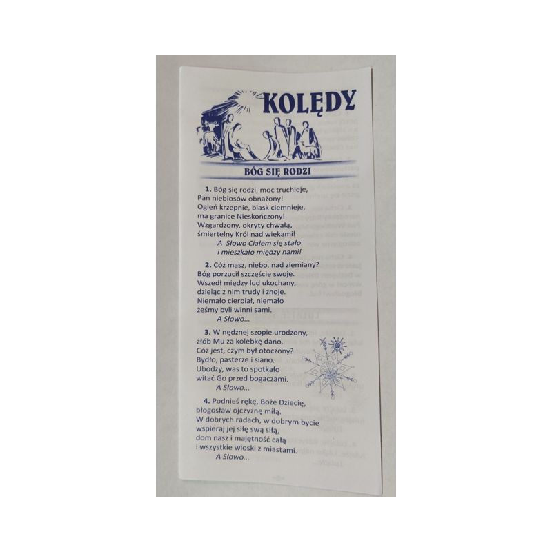 Kolędy - zbiór kolęd- folder 1 szt - Folder religijny - Kolędy - zbiór kolęd- folder 1 szt
