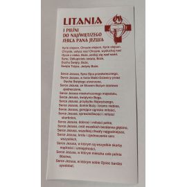 Litania i pieśni do Najświętszego Serca Pana Jezusa-  folder 1 szt - Folder religijny