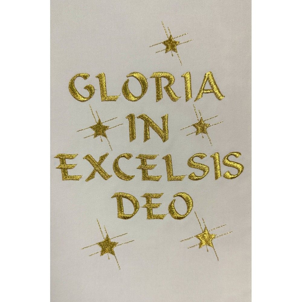 Ornat haftowany - Boże Narodzenie, tkanina rozeta (2) - Ornaty haftowane - zdjęcie 3 - Ornat haftowany - Boże Narodzenie, tkanina rozeta (2)