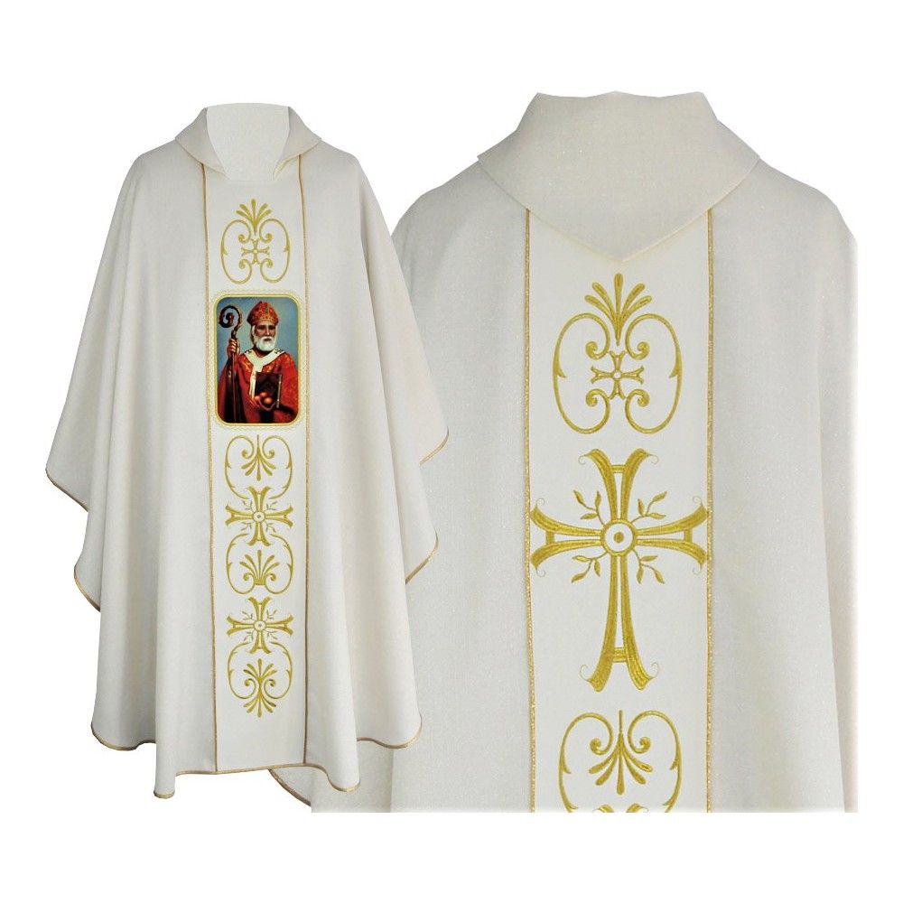 Ornat z nadrukiem Święty Mikołaj - Ornaty z wizerunkiem świętych - Nowość