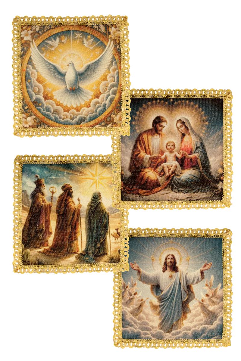 Komplet 4 palek na uroczystości liturgiczne (2H) - BIELIZNA KIELICHOWA - Nowość