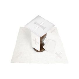 Bielizna kielichowa, lniana, haft krzyża (96H)