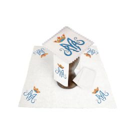 Bielizna kielichowa, lniana, haft Maryjny (126H) - Zestawy lniane