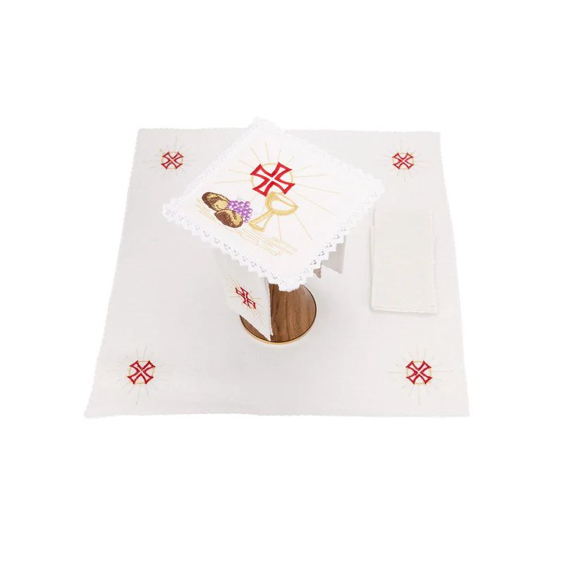 Bielizna kielichowa, lniana, haft kielich (130H) - Zestawy lniane - Nowość