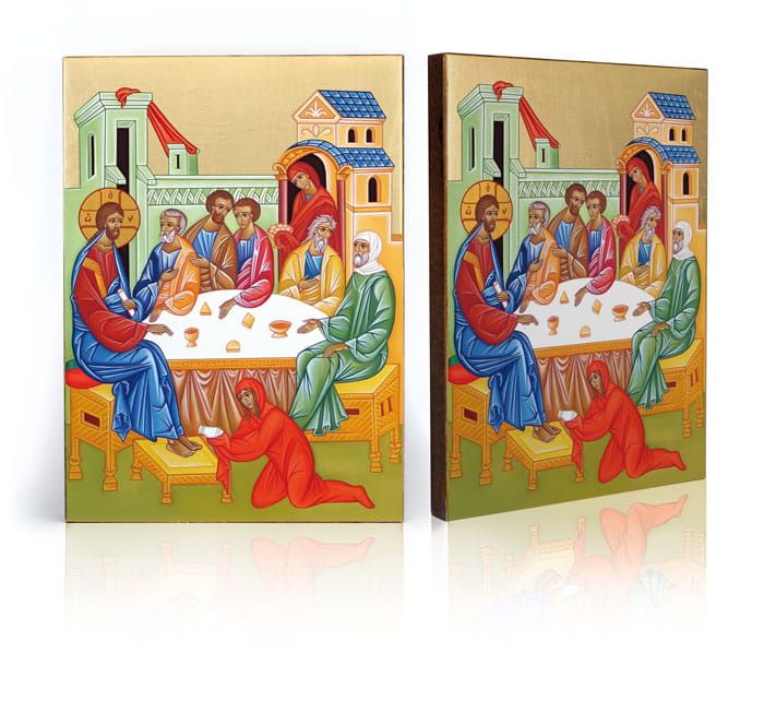 Ikona religijna Namaszczenie Jezusa w Betanii - Jezus Chrystus - Nowość