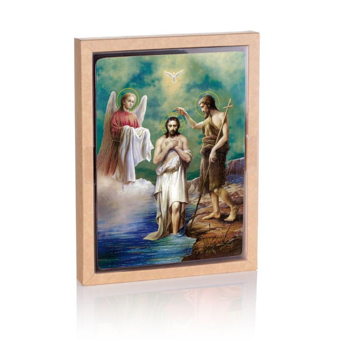 Ikona Święty Jan Chrzciciel i Jezus Chrystus - Chrzest Pański (3) - Jezus Chrystus - zdjęcie 2 - Ikona Święty Jan Chrzciciel i Jezus Chrystus - Chrzest Pański (3)