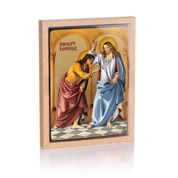 Ikona religijna Święty Tomasz i Jezus Chrystus - Jezus Chrystus - zdjęcie 2 - Ikona religijna Święty Tomasz i Jezus Chrystus