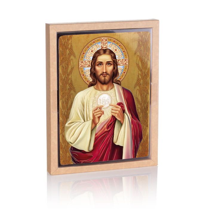 Ikona religijna Jezus Chrystus z Hostią (2) - Jezus Chrystus - zdjęcie 2 - Ikona religijna Jezus Chrystus z Hostią (2)