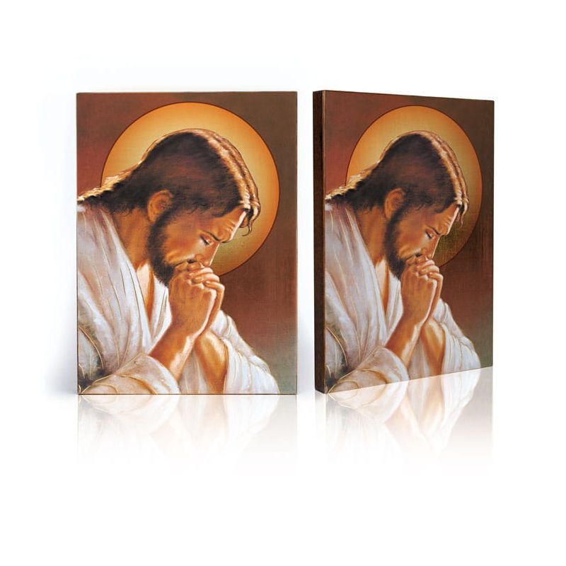 Ikona religijna Jezus Chrystus modlący się - Jezus Chrystus - Ikona religijna Jezus Chrystus modlący się