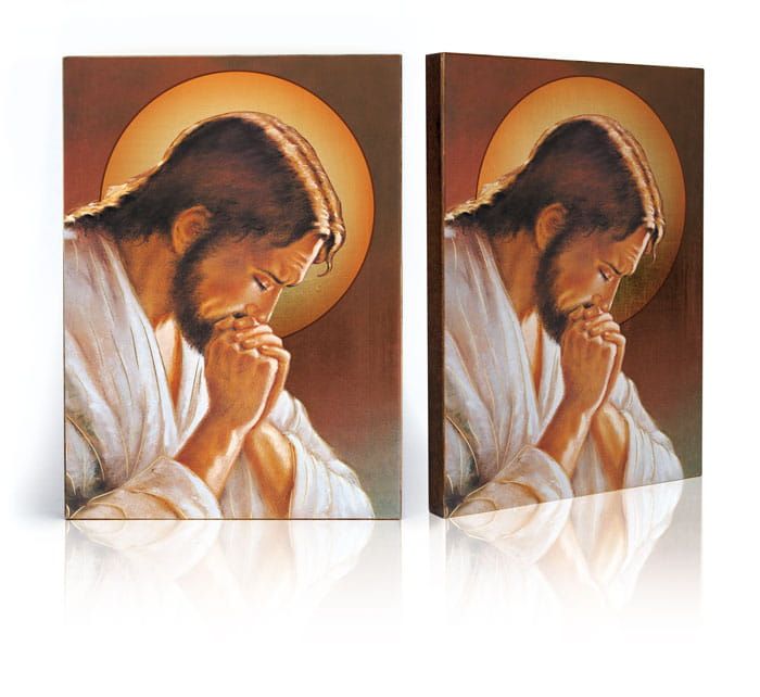 Ikona religijna Jezus Chrystus modlący się - Jezus Chrystus - Nowość