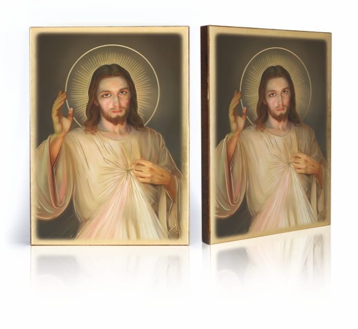 Ikona religijna Jezus Miłosierny - Jezu Ufam Tobie (3) - Jezus Chrystus - Nowość