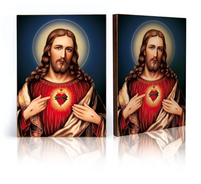 Ikona religijna Serce Jezusa Chrystusa (2) - Jezus Chrystus - Nowość