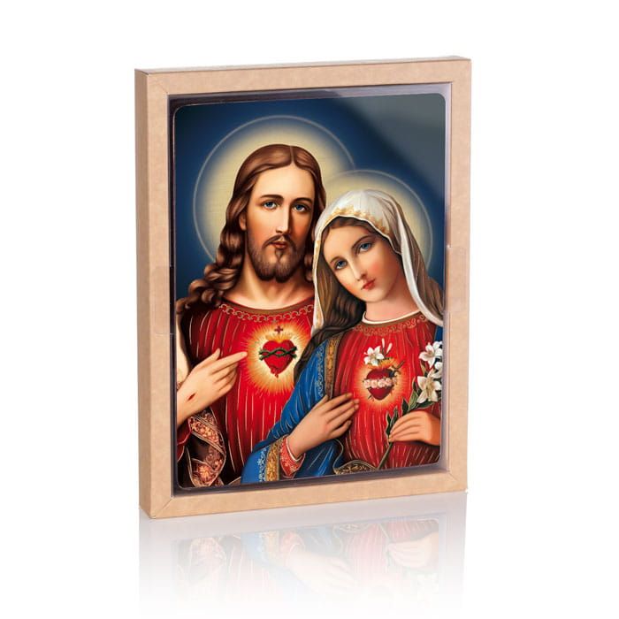 Ikona religijna Serce Maryi i Serce Jezusa (2) - Jezus Chrystus - zdjęcie 2 - Ikona religijna Serce Maryi i Serce Jezusa (2)