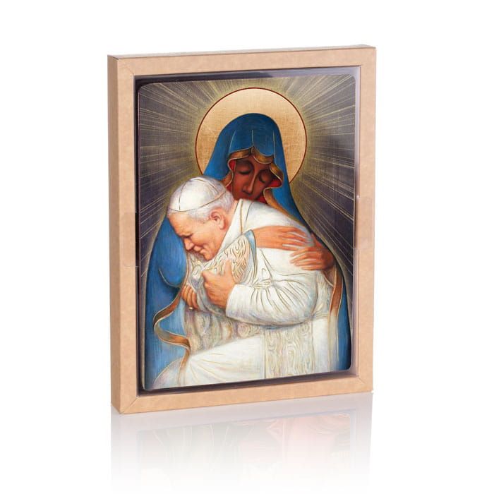 Ikona Matka Boża Częstochowska i Święty Jan Paweł II - Matka Boża - zdjęcie 2 - Ikona Matka Boża Częstochowska i Święty Jan Paweł II