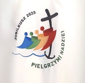 Stuła haftowana, Stuła Jubileuszowa 2025 (Pielgrzymi Nadziei) - AS - Jubileusz 2025 (Pielgrzymi Nadziei) - zdjęcie 2 - Stuła haftowana, Stuła Jubileuszowa 2025 (Pielgrzymi Nadziei) - AS