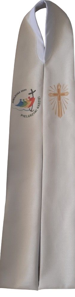 Stuła haftowana, Stuła Jubileuszowa 2025 (Pielgrzymi Nadziei) - AS - Jubileusz 2025 (Pielgrzymi Nadziei) - Stuła haftowana, Stuła Jubileuszowa 2025 (Pielgrzymi Nadziei) - AS