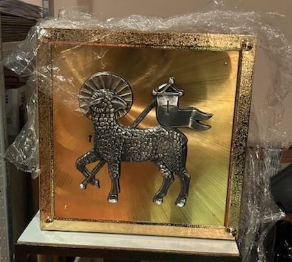 Tabernakulum mosiężne z obudową ołtarza (49) - TABERNAKULA - zdjęcie 2 - Tabernakulum mosiężne z obudową ołtarza (49)