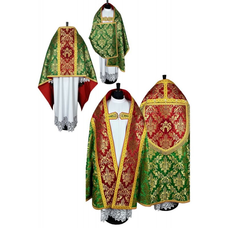 Zestaw kapa + welon liturgiczny (12K) - KAPY LITURGICZNE - Zestaw kapa + welon liturgiczny (12K)