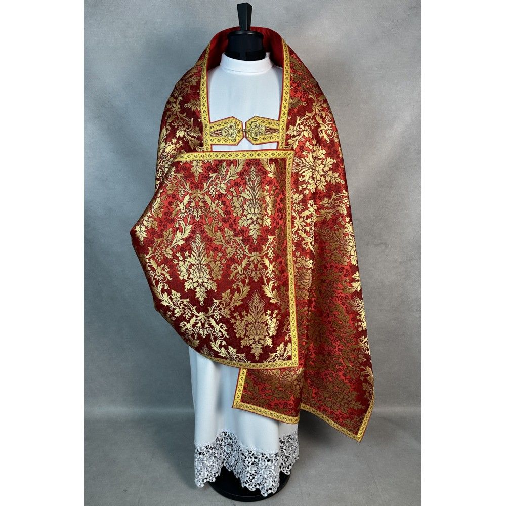 Zestaw kapa rzymska + welon liturgiczny (13K) - KAPY LITURGICZNE - zdjęcie 8 - Zestaw kapa rzymska + welon liturgiczny (13K)